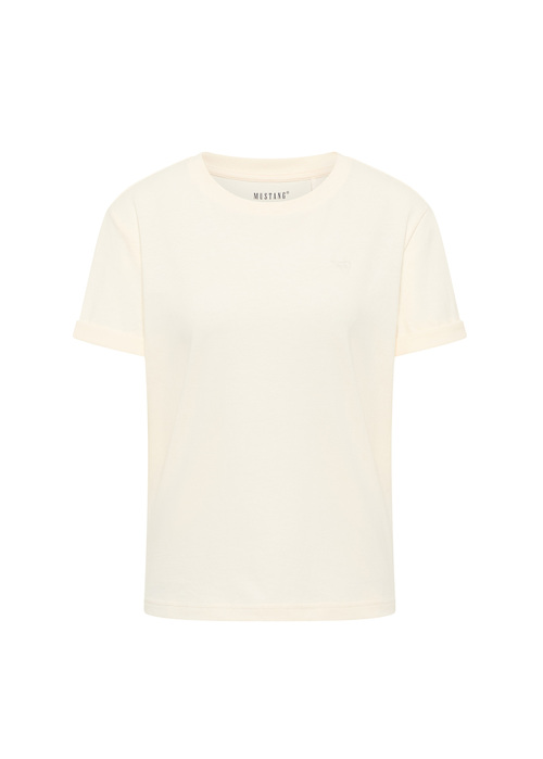 Damski T Shirt Mustang Jeans Monroe Whisper White - 1016147-2013