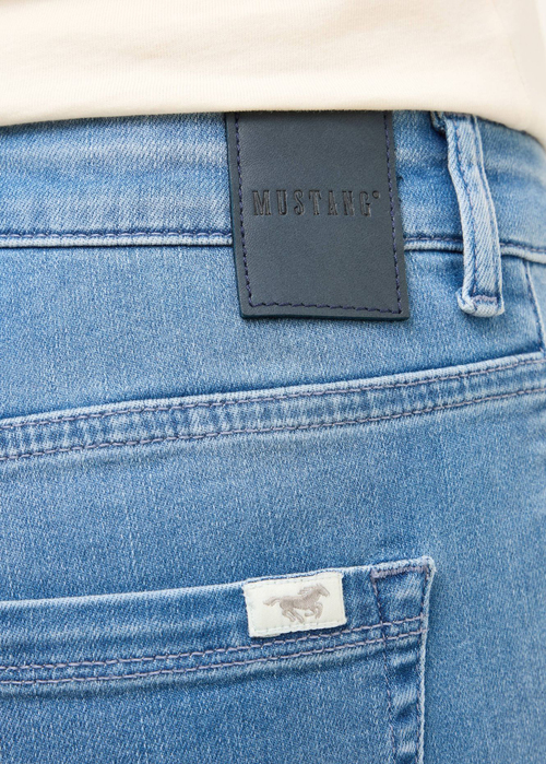 Damskie Spodnie Dzinsowe Mustang Style Shelby Slim Boot Denim Blue - 1016592-5000-412