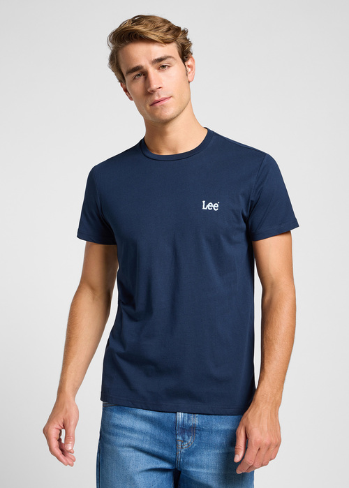 Meski T Shirt Lee Twin Pack Crew Navy Shy Blue - 112364558
