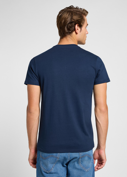 Meski T Shirt Lee Twin Pack Crew Navy Shy Blue - 112364558