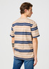 Mski T Shirt Wrangler Stripe Tee Timberwolf - 112362785