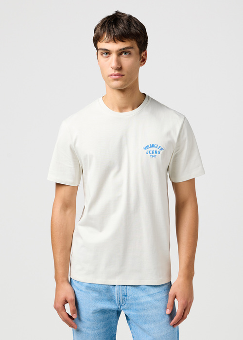 Wrangler Small Logo Tee - Vintage White 112362814