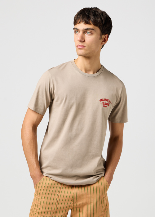 Wrangler Small Logo Tee - Timberwolf 112362815 