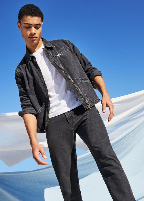 Meska Kurtka Dzinsowa Wrangler Rodeo Utility Jacket Dark Coal - 112362650