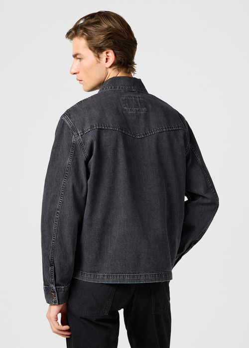 Meska Kurtka Dzinsowa Wrangler Rodeo Utility Jacket Dark Coal - 112362650