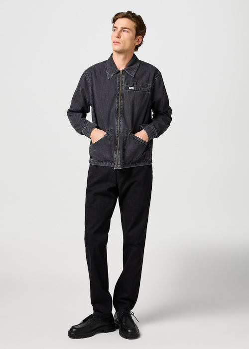 Meska Kurtka Dzinsowa Wrangler Rodeo Utility Jacket Dark Coal - 112362650