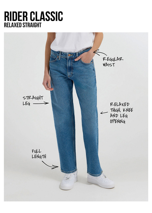 Damskie Spodnie Dinsowe Lee Rider Close Call - 112363807