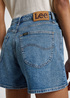 Damskie Szorty Dzinsowe Lee Carol Shorts Blue Wire - 112363526