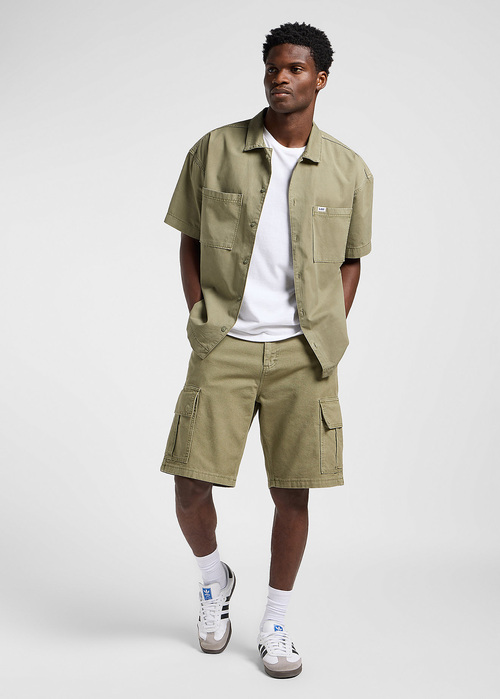 Meskie Szorty Materialowe Lee Cargo Mercantile Green - 112364162