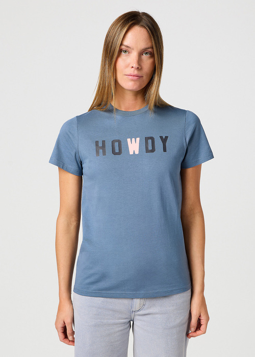 Wrangler Graphic Tee - Dusty Blue Howdy 112362575 