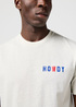 Meski T Shirt Wrangler Small Logo Tee Vitange White Howdy - 112362686