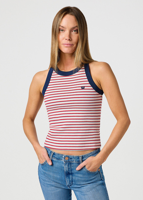 Wrangler Ringer Tank - Chili Stripe 112362580 