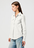 Damska Koszula Materialowa Wrangler Western Shirt Vintage White - 112368477