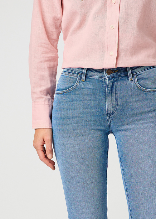 Damskie Spodnie Dinsowe Wrangler Bootcut Stelth - 112362633