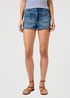 Damskie Szorty Dzinsowe Wrangler Pocket Cowboy Short Moonlight Haze - 112362706