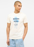 Meski T Shirt Mustang Austin Whisper White Print - 1016490-2013