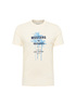 Meski T Shirt Mustang Austin Whisper White Print - 1016490-2013
