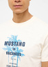 Meski T Shirt Mustang Austin Whisper White Print - 1016490-2013