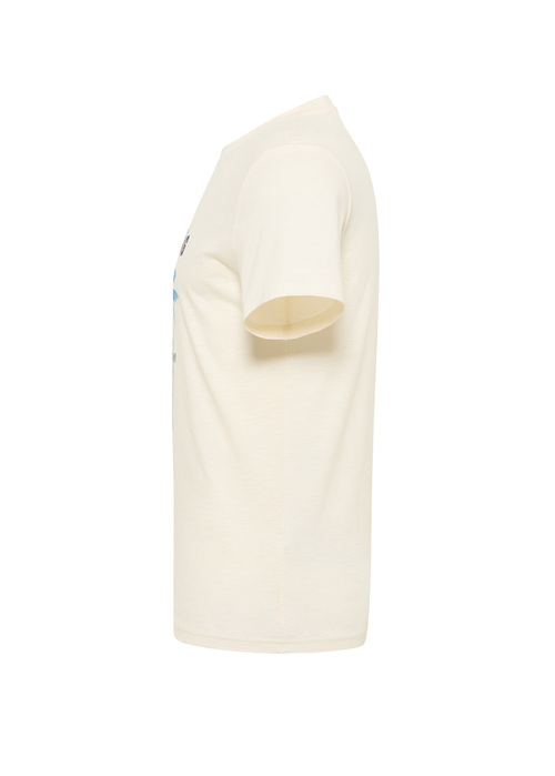 Meski T Shirt Mustang Austin Whisper White Print - 1016490-2013