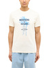 Meski T Shirt Mustang Austin Whisper White Print - 1016490-2013