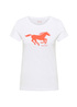 Damski T Shirt Mustang Loa General White - 1016508-2045