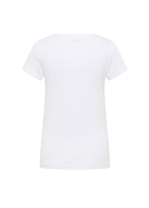 Damski T Shirt Mustang Loa General White - 1016508-2045