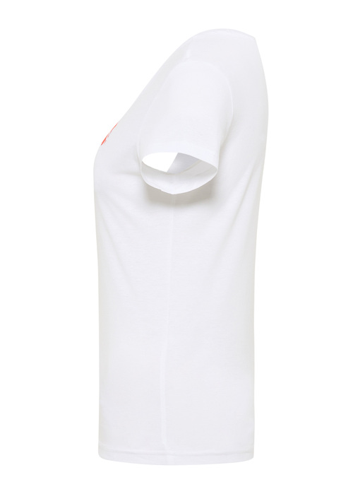 Damski T Shirt Mustang Loa General White - 1016508-2045