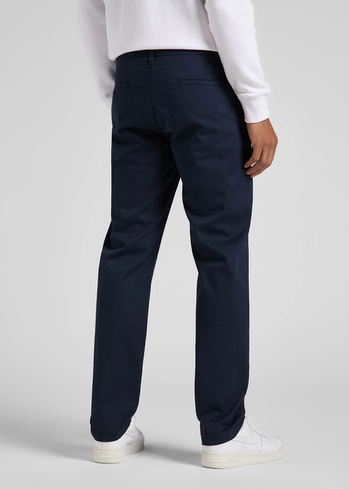 Meskie Spodnie Materialowe Lee Chino Deep Navy - 112145530