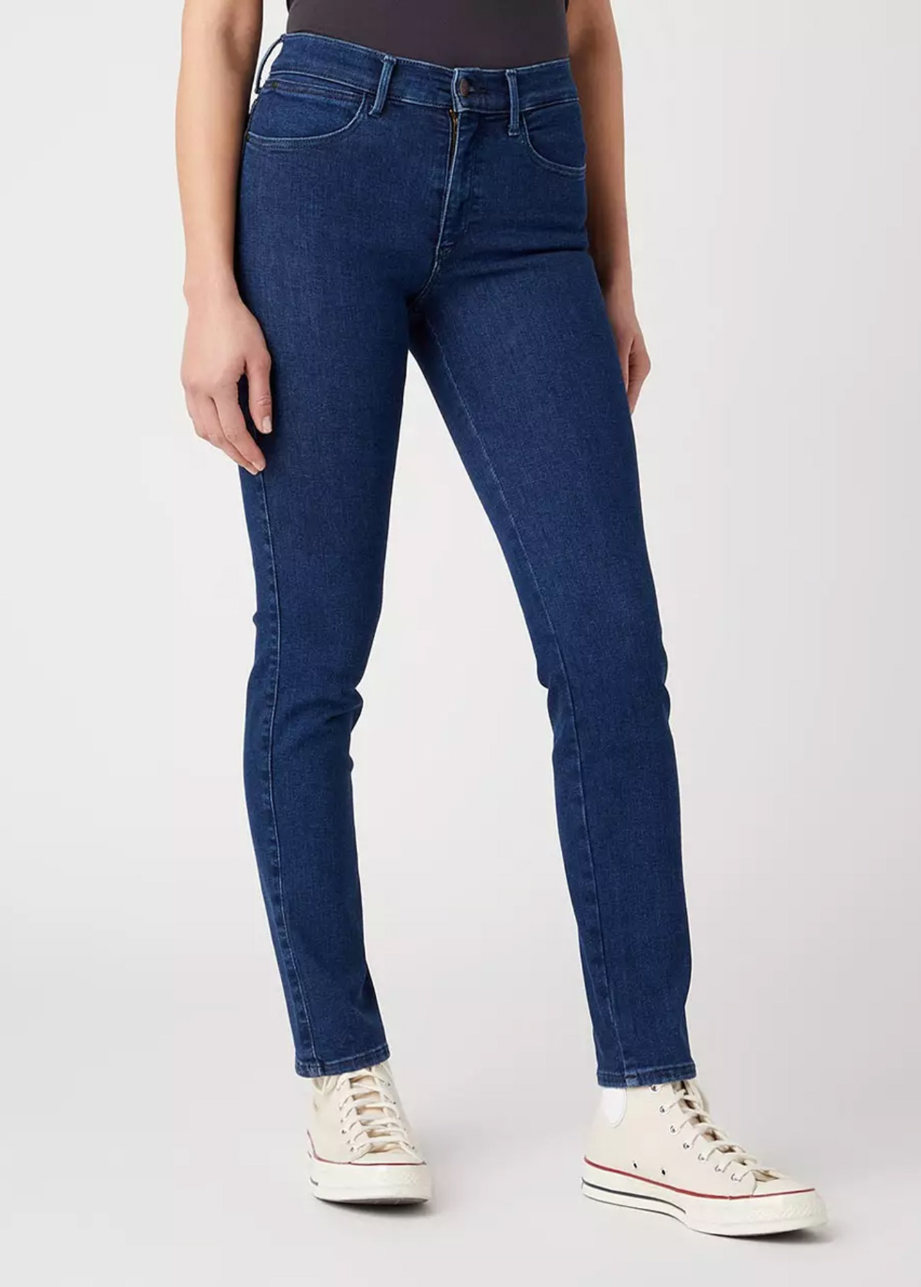 Damskie Spodnie Dzinsowe Wrangler Slim Unbreakable - 112343578