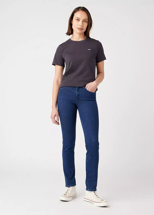 Damskie Spodnie Dzinsowe Wrangler Slim Unbreakable - 112343578