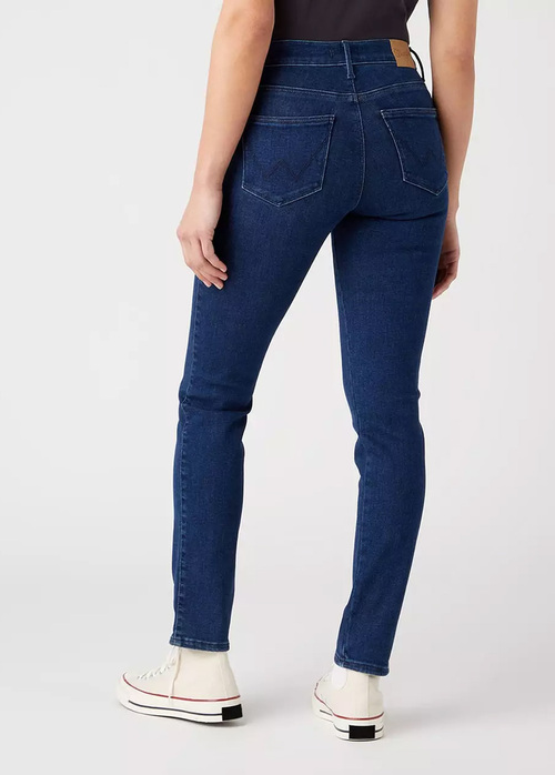 Damskie Spodnie Dzinsowe Wrangler Slim Unbreakable - 112343578