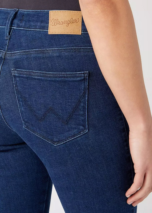 Damskie Spodnie Dzinsowe Wrangler Slim Unbreakable - 112343578