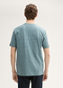 Meski T Shirt Tom Tailor T Shirt With Logo Print Grey Mint Navy Injected - 1045625-37578