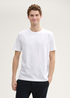 Meski T Shirt Tom Tailor Basic Cotton T Shirt White - 1045627-20000