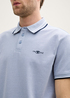 Mska Koszulka Polo Tom Tailor Piqu Polo Shirt With Stretch Dove Blue White Two Tone Pique - 1045629-37680