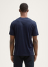 Mski T Shirt Tom Tailor Basic T Shirt With Logo Print Dark Navy - 1043491-22813