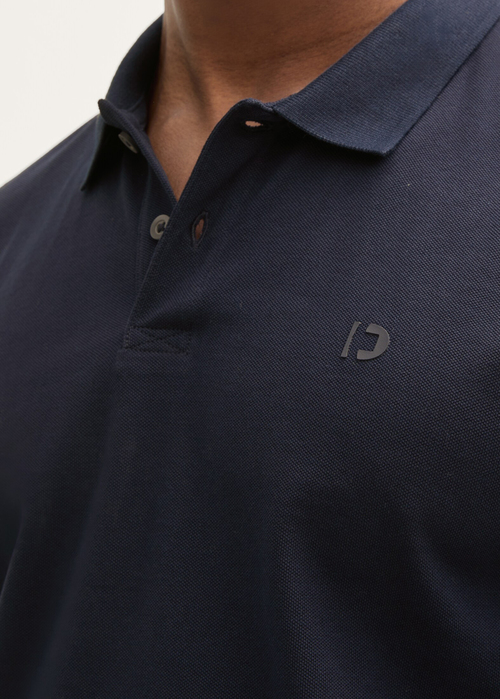 Meska Koszulka Polo Tom Tailor Cotton Piqu Polo Shirt Sky Captain Blue - 1045587-10668