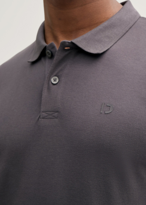 Meska Koszulka Polo Tom Tailor Cotton Piqu Polo Shirt Pavement Grey - 1045587-11587