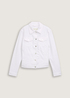 Damska Kurtka Dzinsowa Tom Tailor Denim Jacket With Slit Pockets White - 1045390-20000