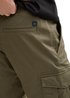 Tom Tailor Cargo Shorts With Pockets Olive Triangle Print - 1044709-37215