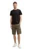 Tom Tailor Cargo Shorts With Pockets Olive Triangle Print - 1044709-37215