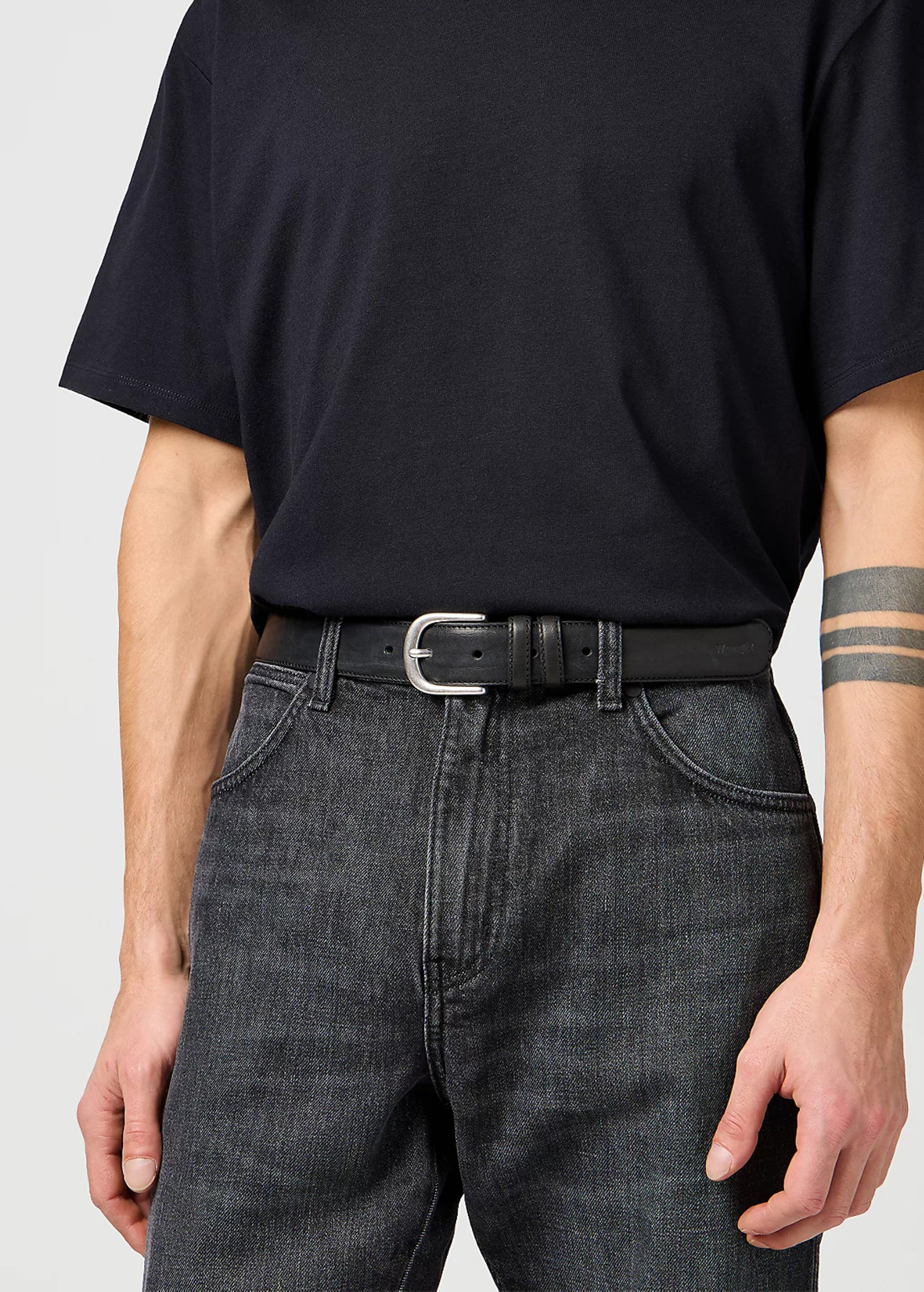 Pasek Meski Wrangler Bombato Belt Black - 112365272