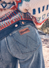 Damskie Spodnie Dzinsowe Wrangler Loose Straight Jeans Rhianon - 112356418