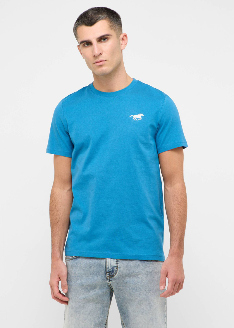 Meski T Shirt Mustang Austin Sea Of Belize - 1016485-5444