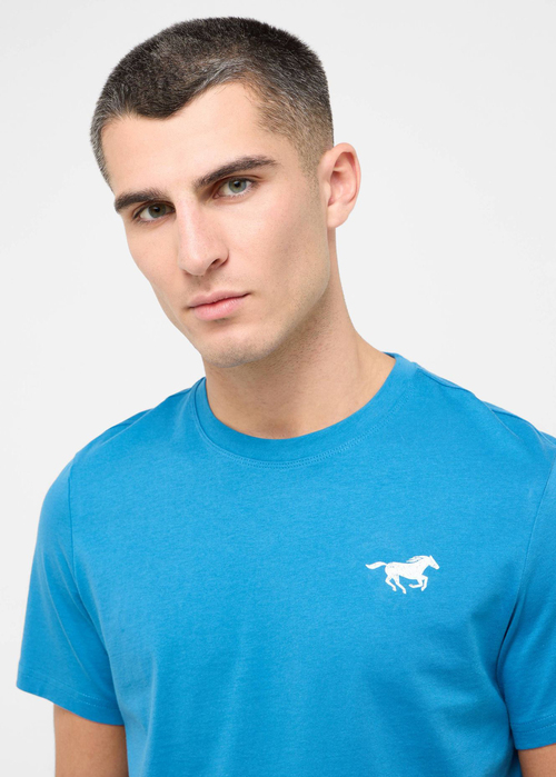 Meski T Shirt Mustang Austin Sea Of Belize - 1016485-5444