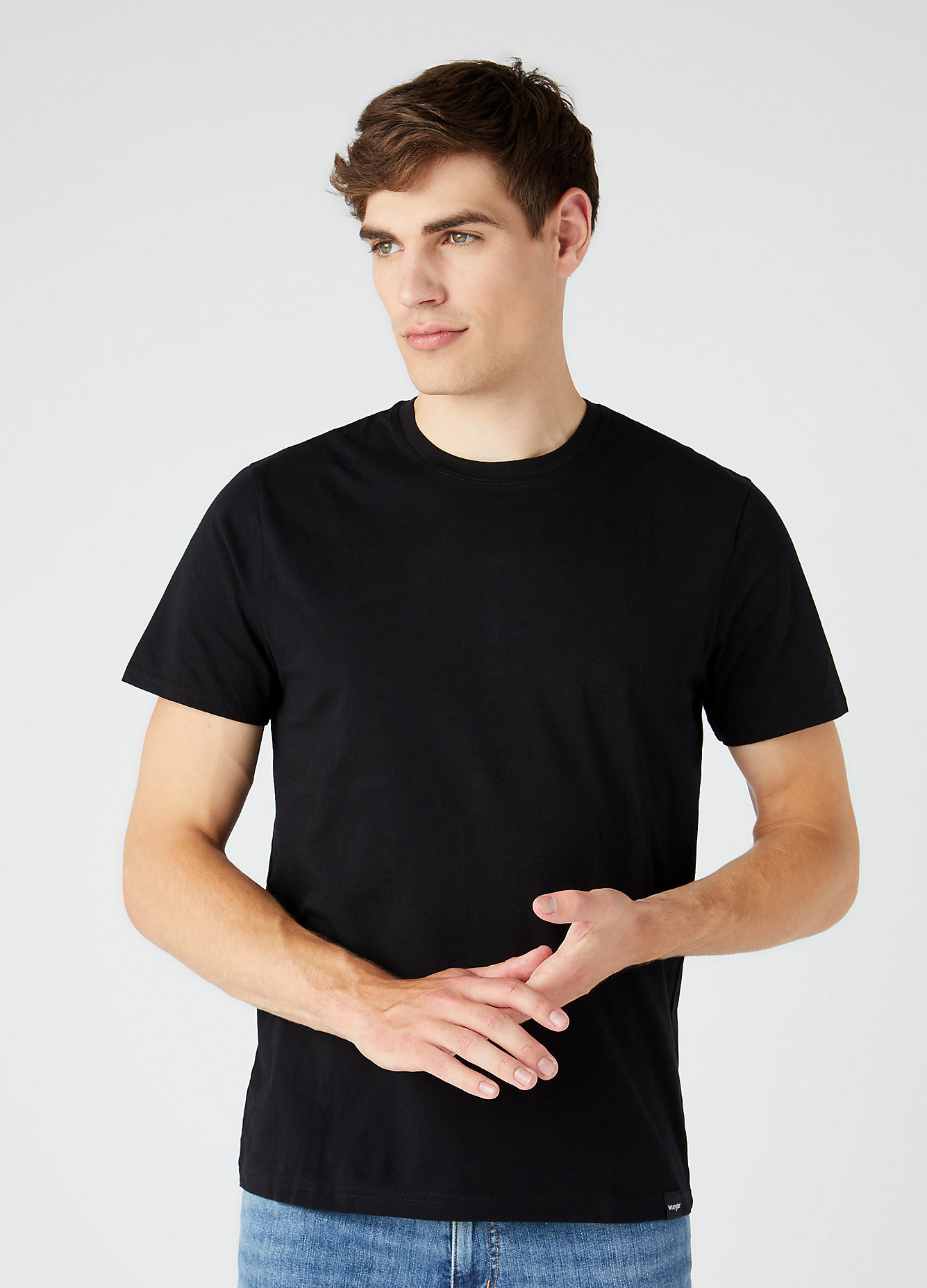 Meski T Shirt Wrangler Short Sleeve 2 Pack Tee Blackwhite - 112131578