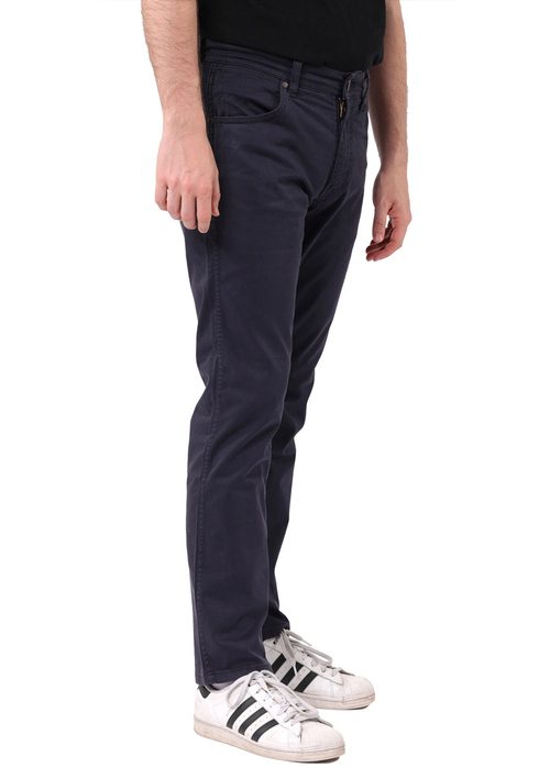 Meskie Spodnie Materialowe Wrangler Greensboro Dark Navy - 112371346