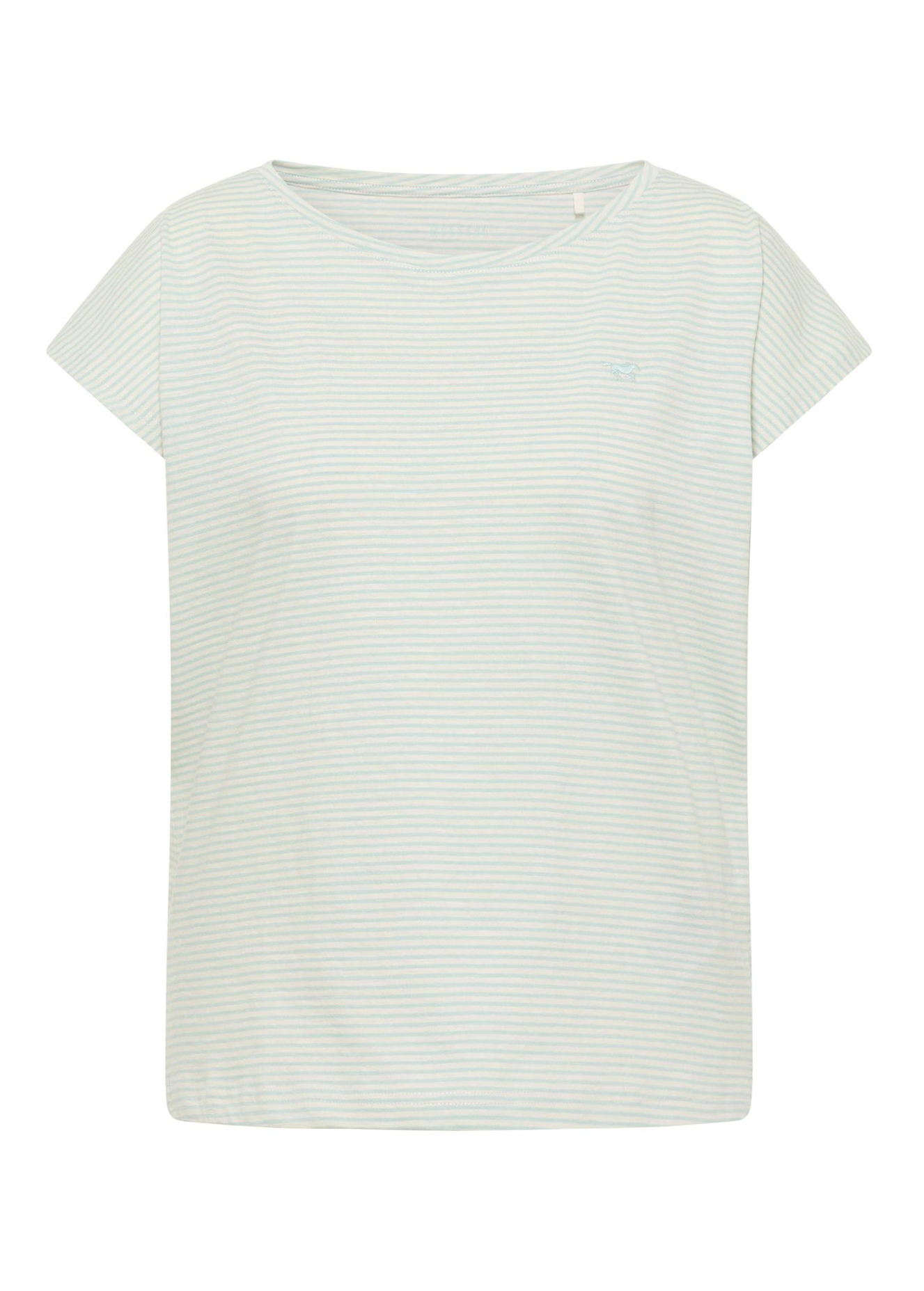 Damski T Shirt Mustang Lesley Summer Stripe Mint - 1016514-12755