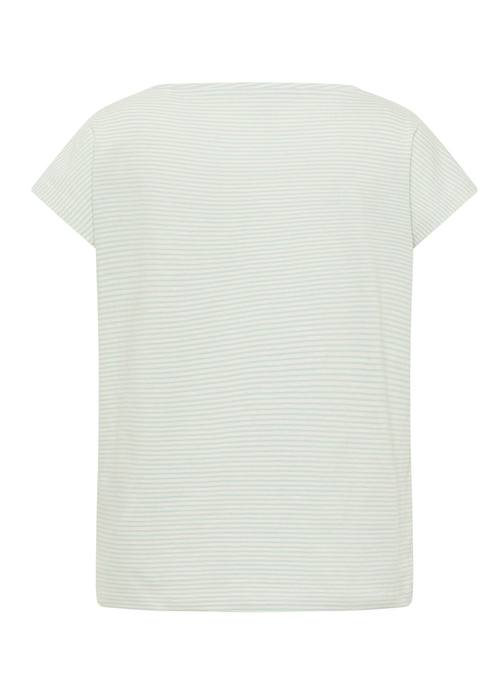 Damski T Shirt Mustang Lesley Summer Stripe Mint - 1016514-12755