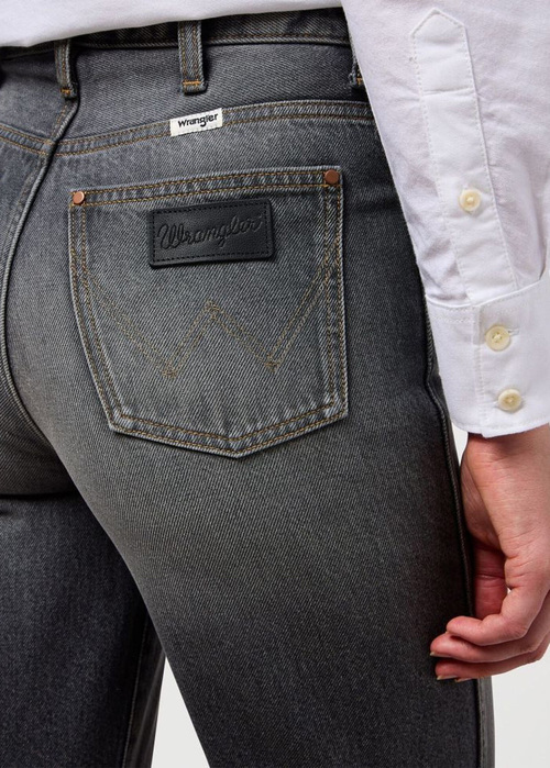 Damskie Spodnie Dzinsowe Wrangler Mom Straight Overstated - 112351066